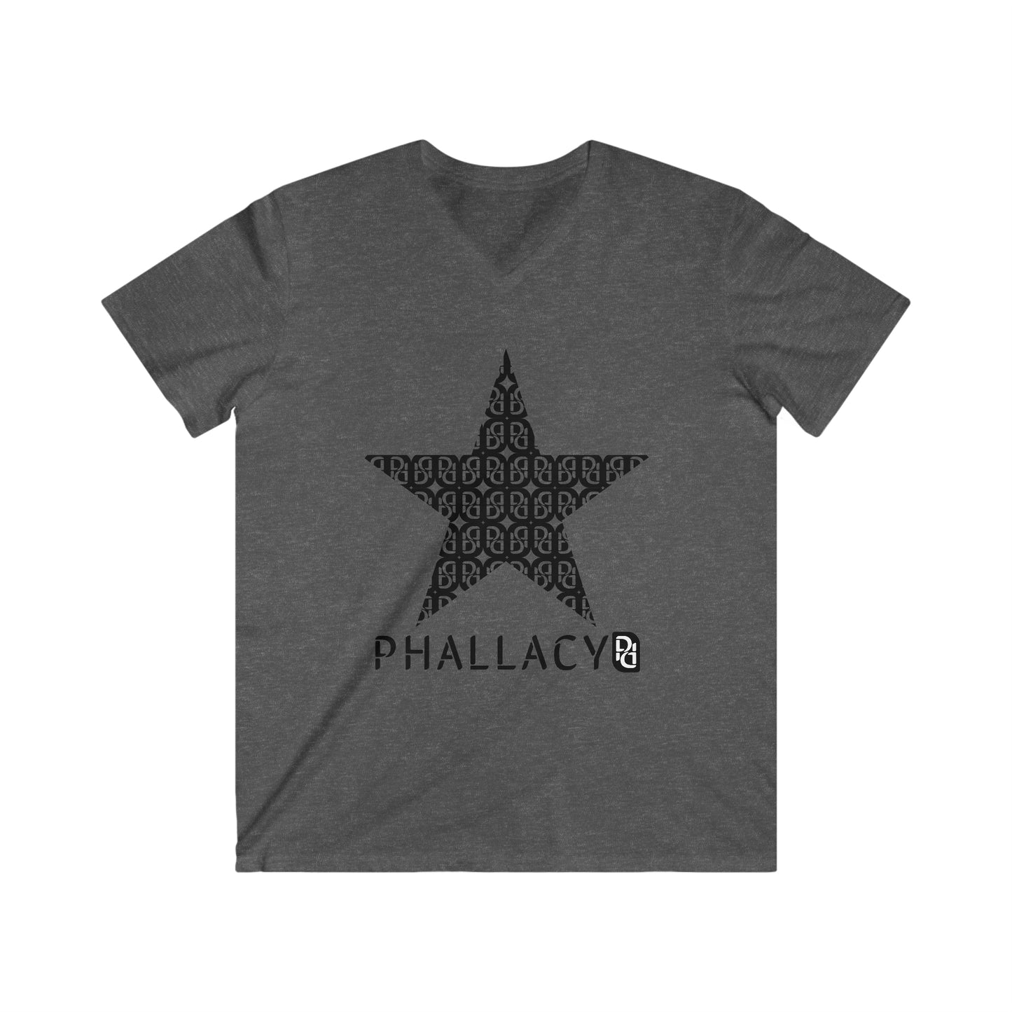 Phallacy Star Men's Fitted V-Neck Tee