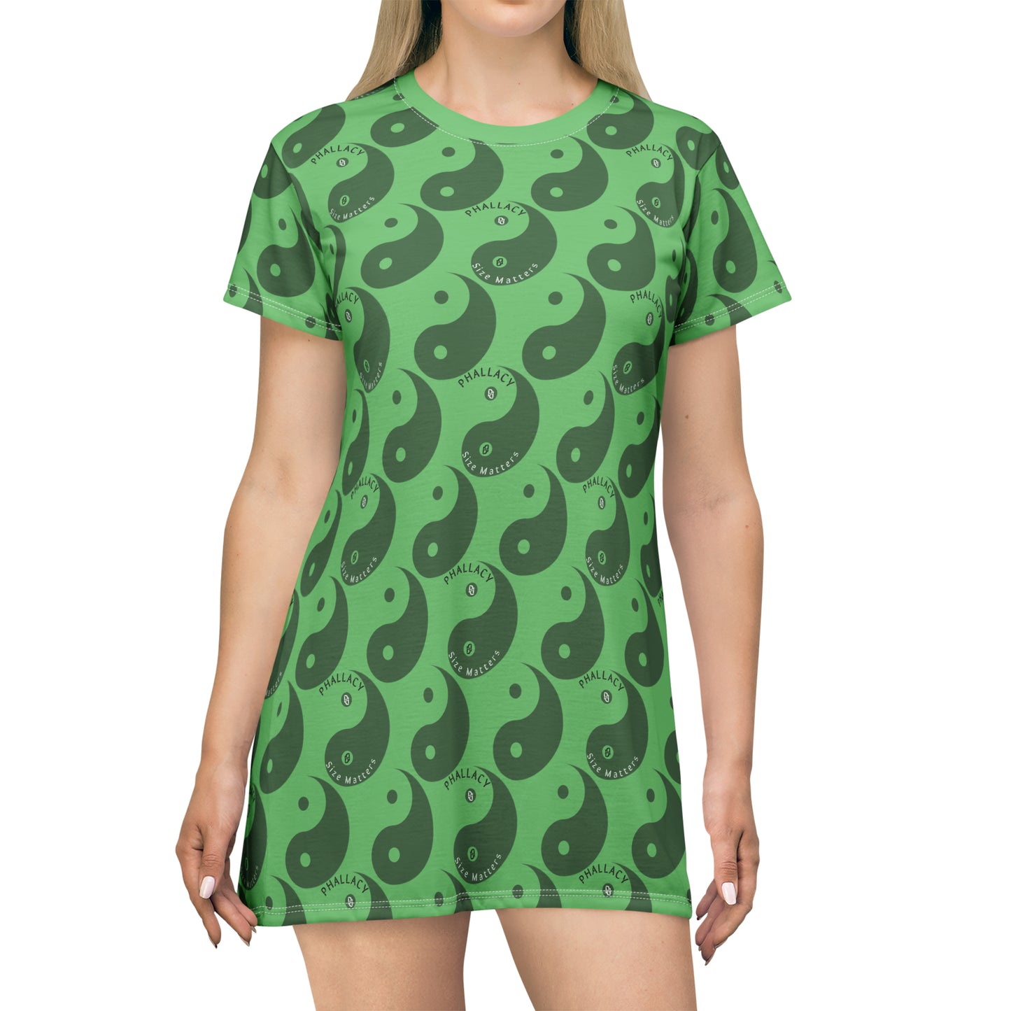 Phallacy Yin-Yang Designer T-Shirt Dress