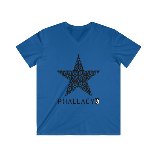 Phallacy Star Men's Fitted V-Neck Tee