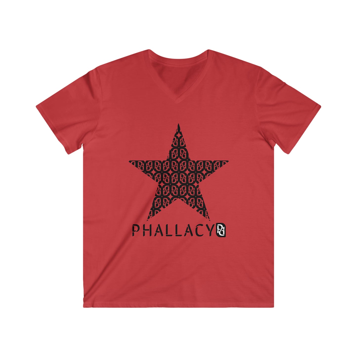 Phallacy Star Men's Fitted V-Neck Tee