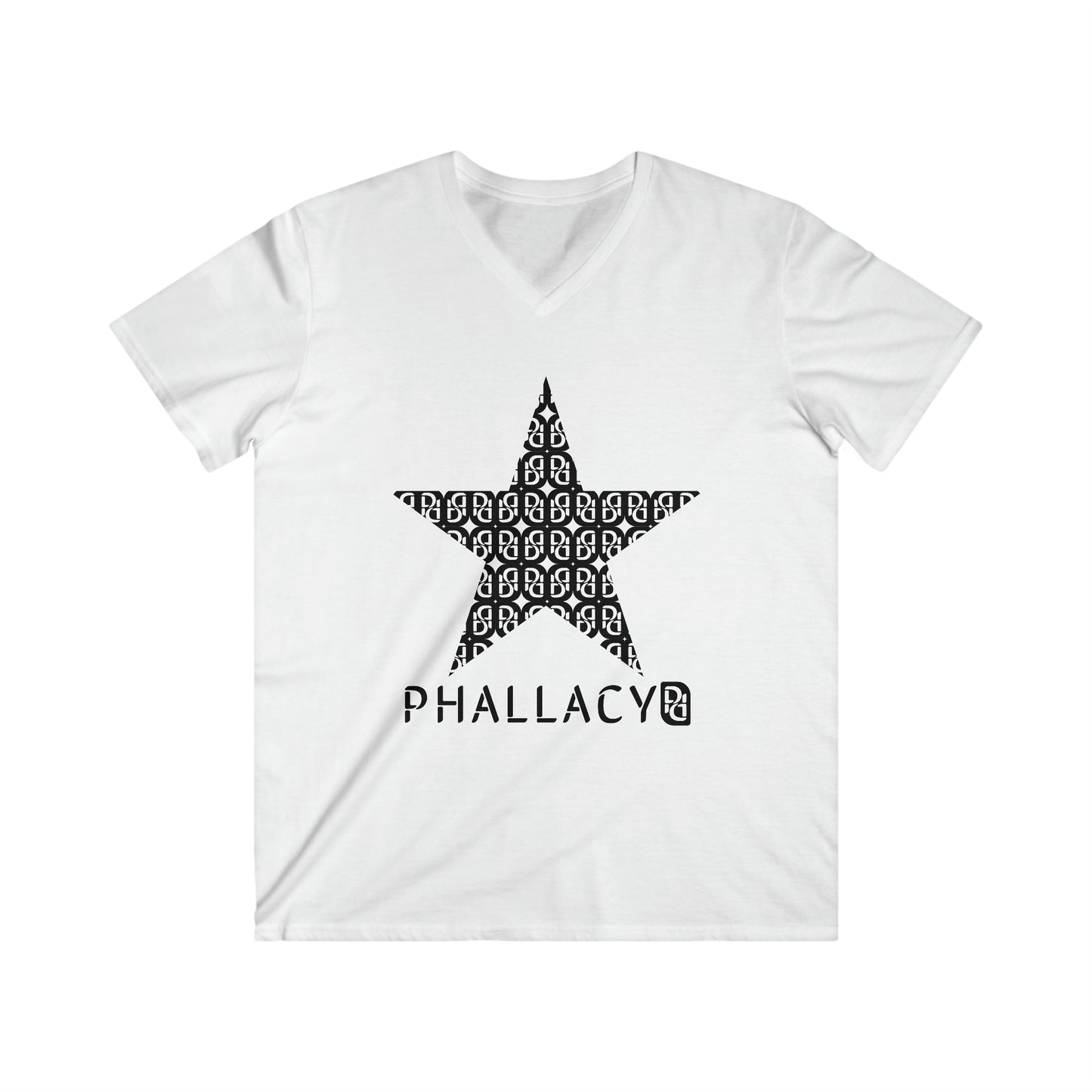 Phallacy Star Men's Fitted V-Neck Tee