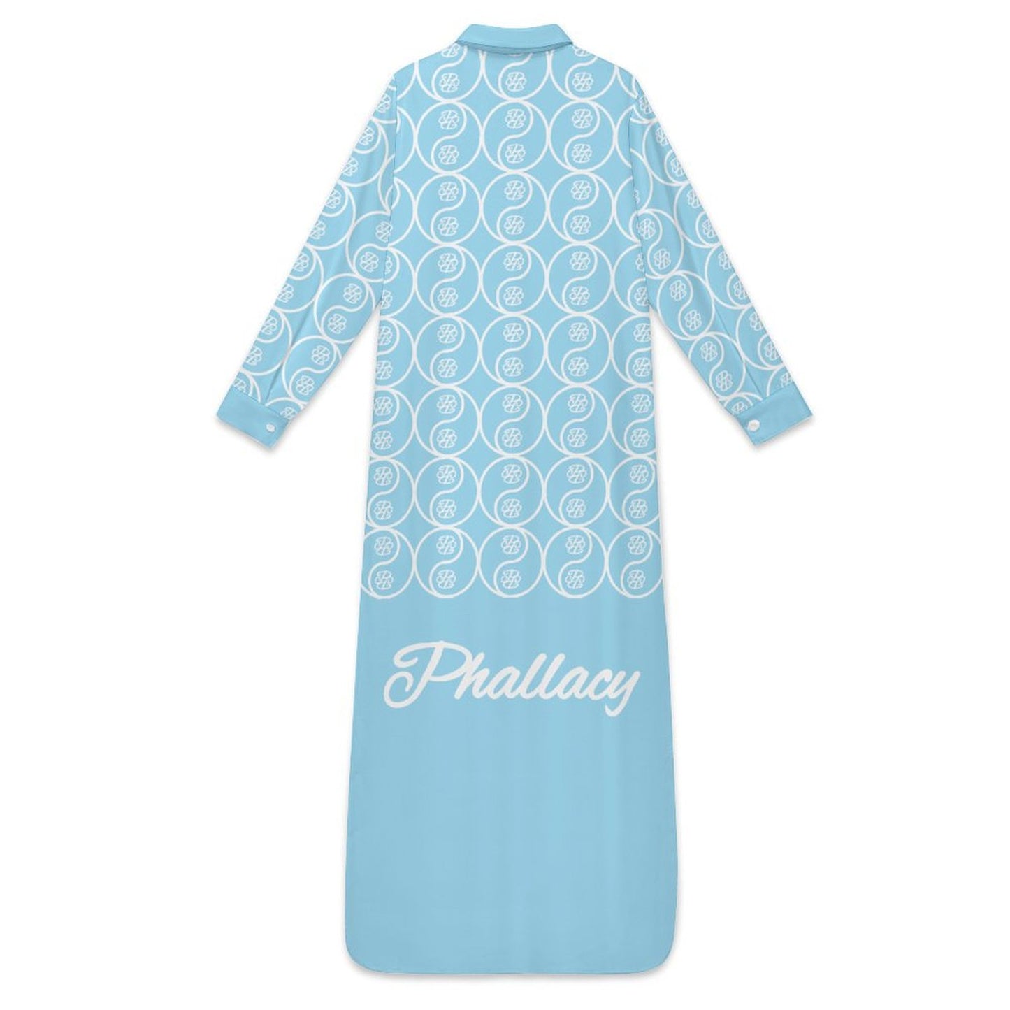 Phallacy Yin-Yang Designer Long Button Up Dress Shirt