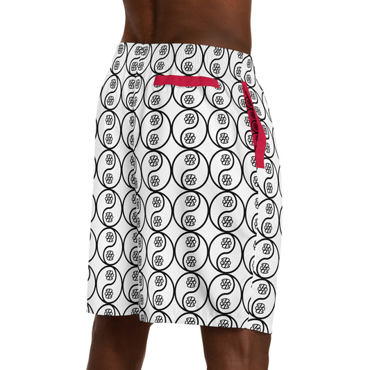 Phallacy Yin-Yang Designer Jogger Shorts