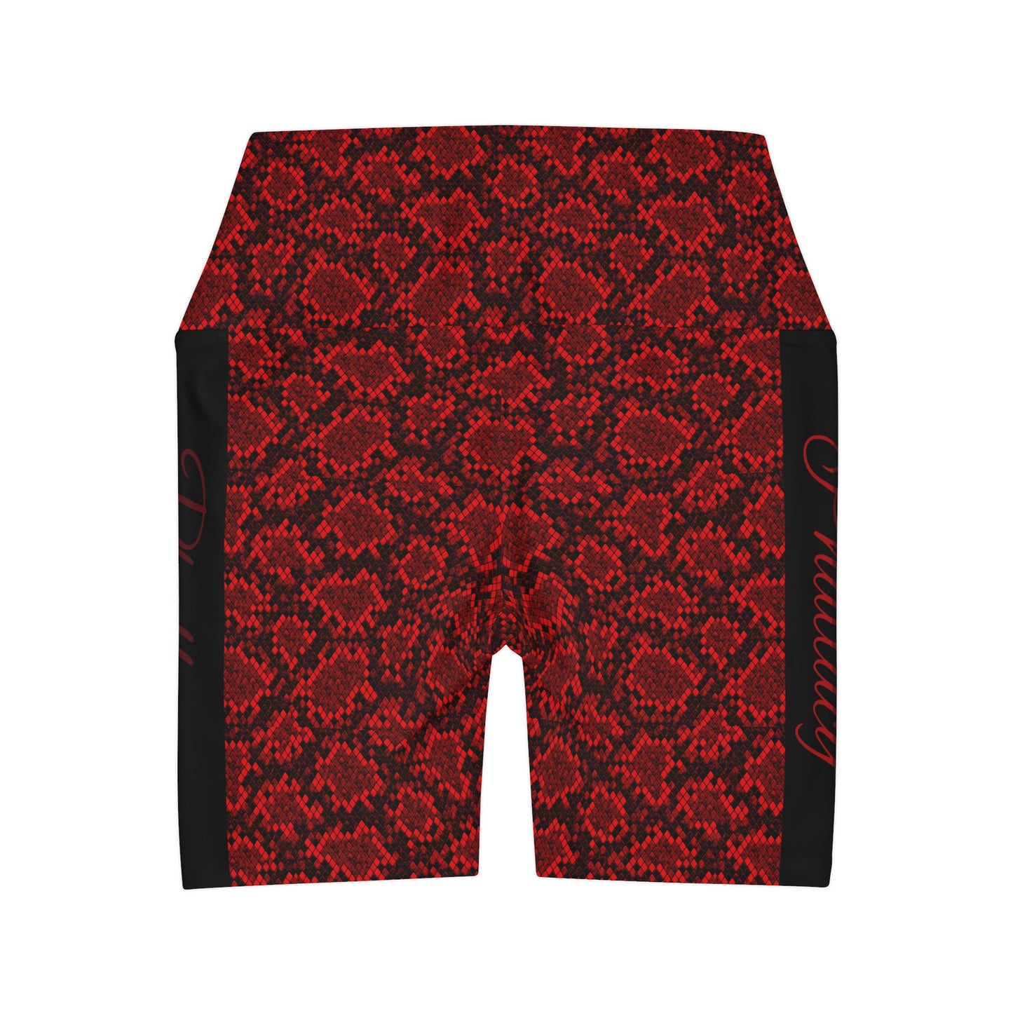 Phallacy Designer High Waisted Yoga Shorts