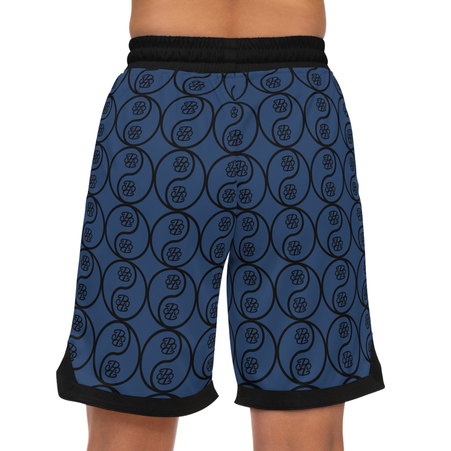 Phallacy Yin-Yang Designer Unisex Basketball Shorts