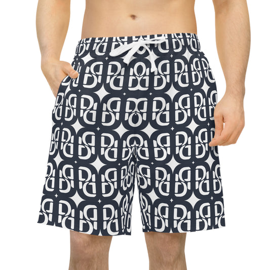 Phallacy Monogram Designer Men's Athletic Shorts