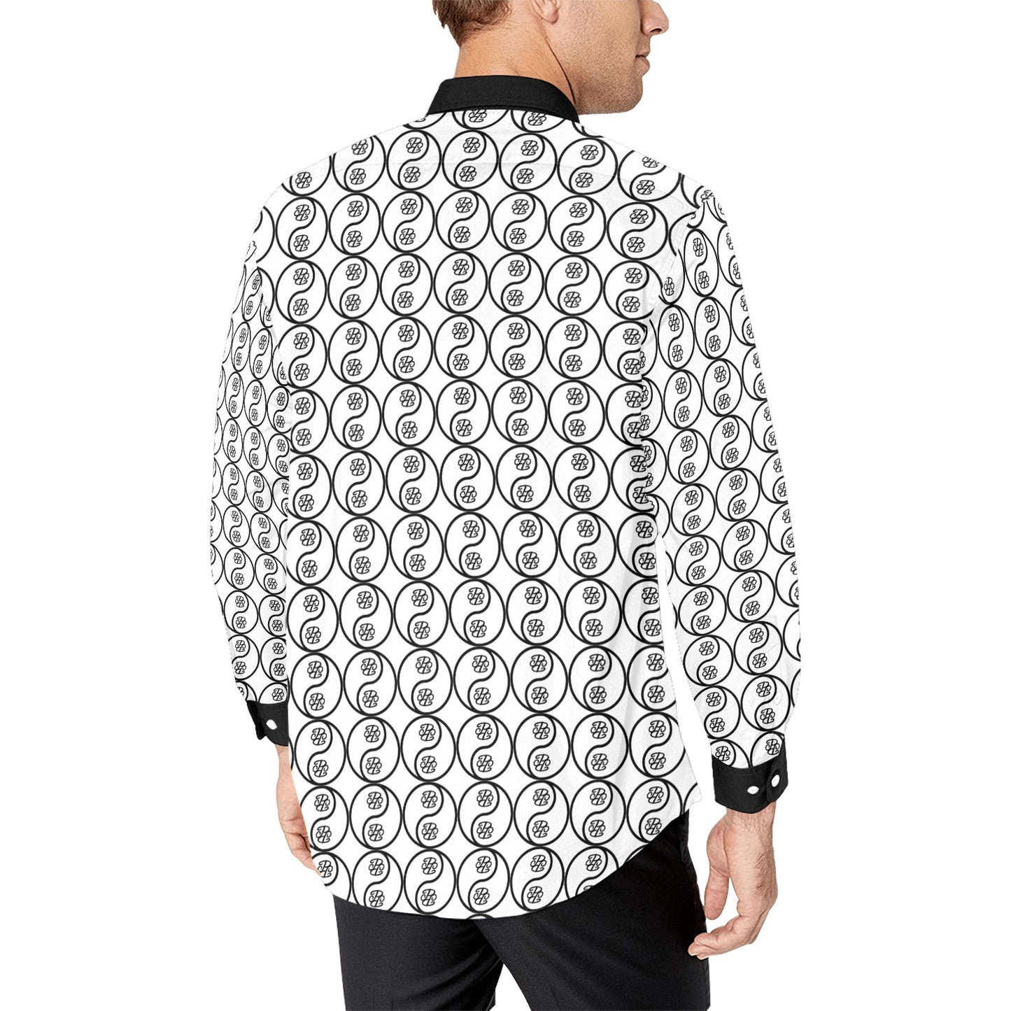 Phallacy Yin-Yang Designer Button Up Dress Shirt