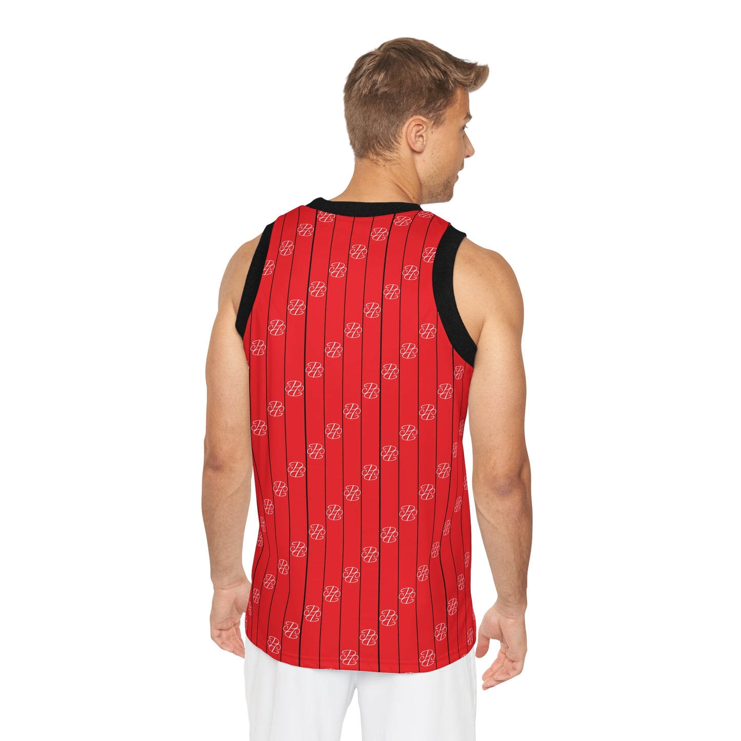 Phallacy Striped Designer Unisex Basketball Jersey