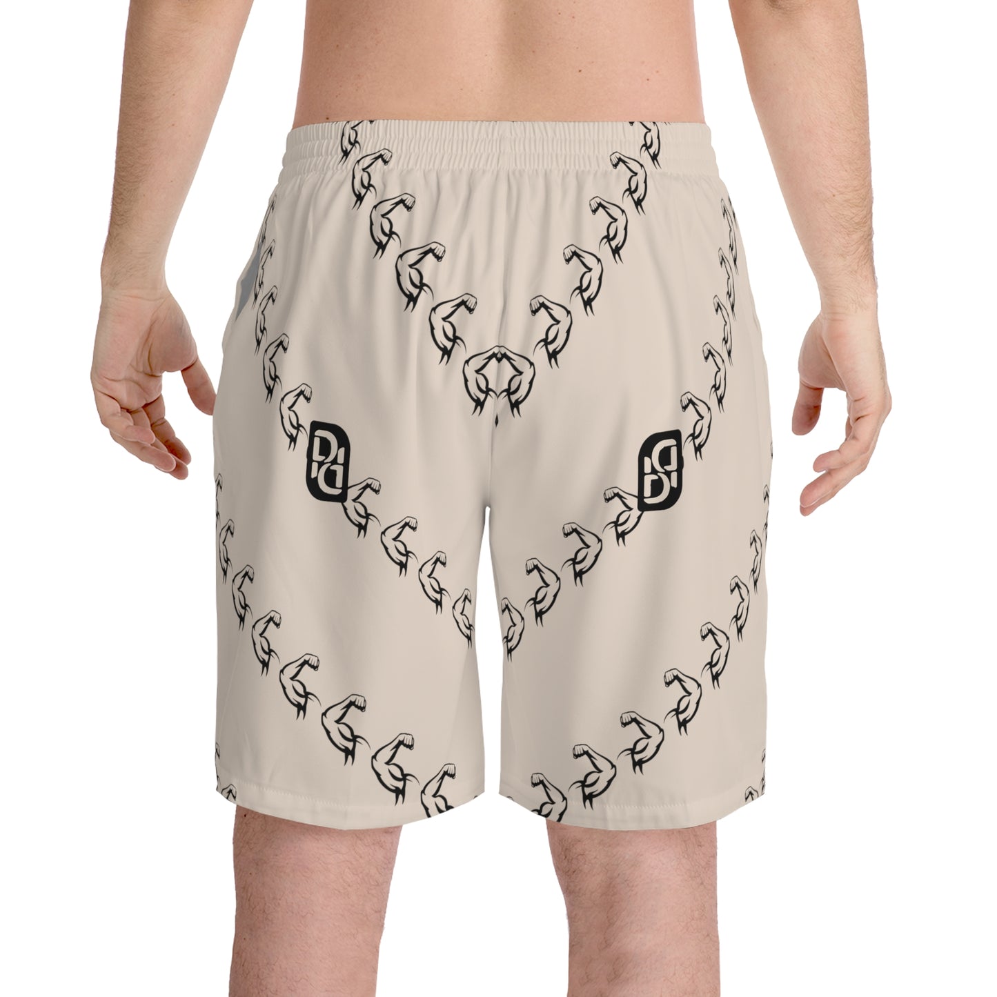 Phallacy Muscles Designer Elastic Beach Shorts