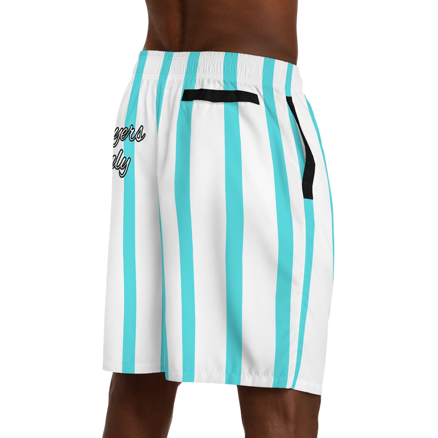 Phallacy Striped Designer Jogger Shorts