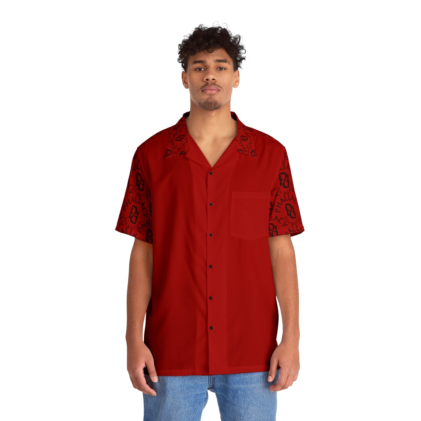 Phallacy Time Designer Button Up Shirt