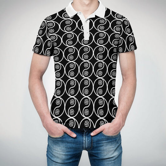 Phallacy Yin-Yang Designer Polo Shirt