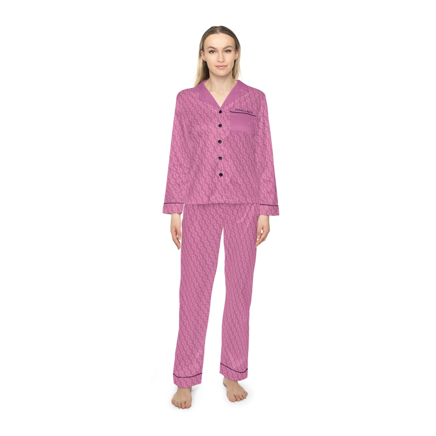 Phallacy DNA Designer Women's Satin Pajama Set