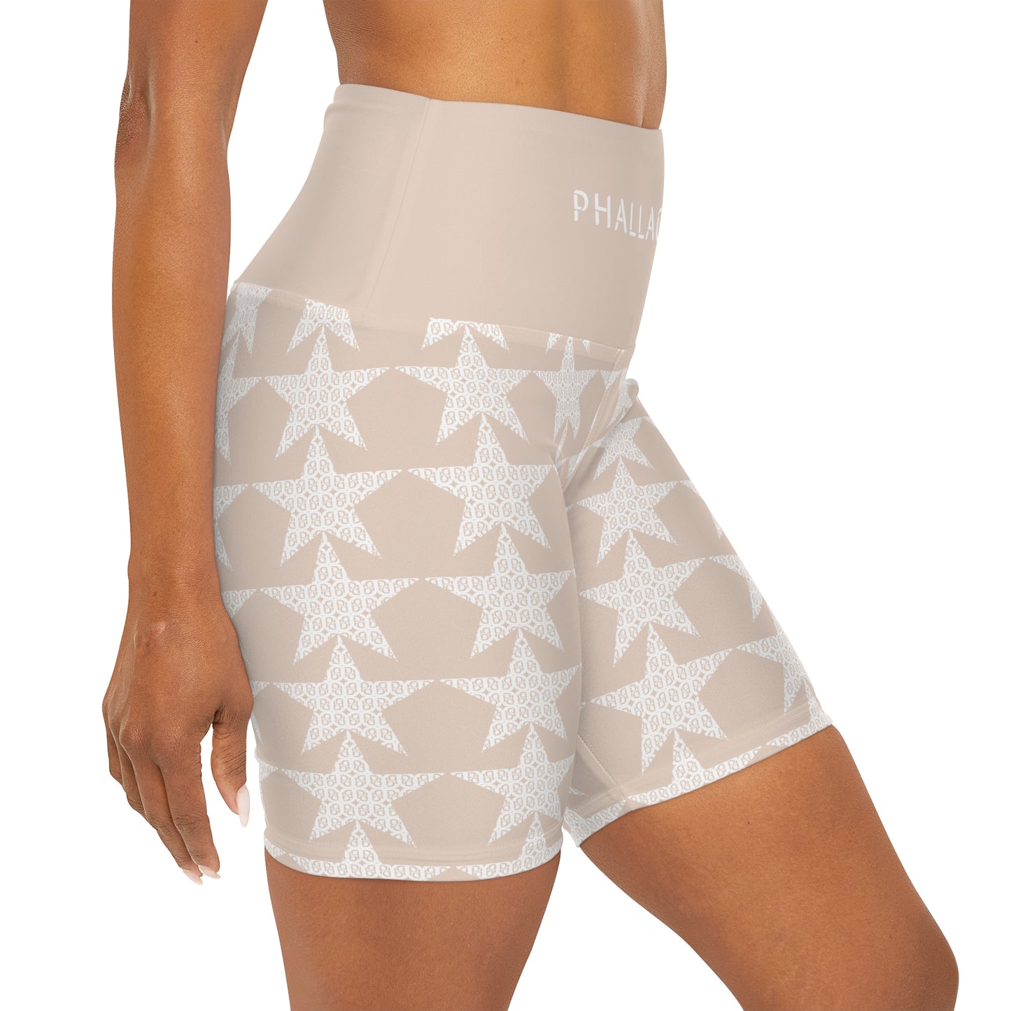 Phallacy Star Designer High Waisted Yoga Shorts