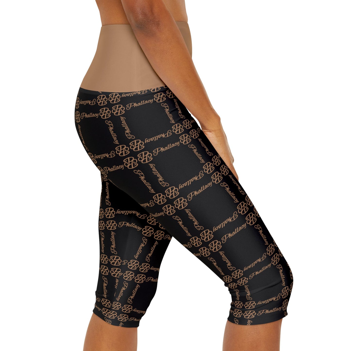 Phallacy Balance Designer Yoga Capri Leggings