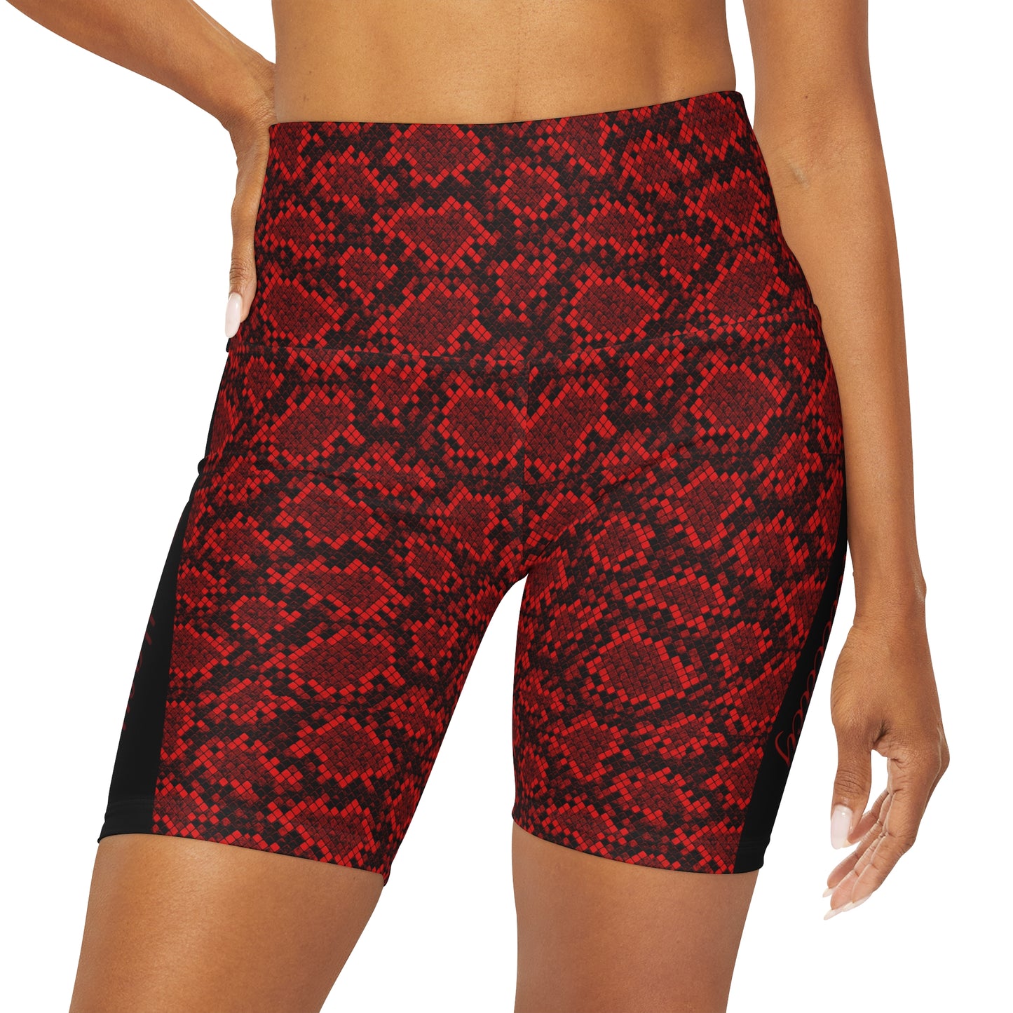 Phallacy Designer High Waisted Yoga Shorts