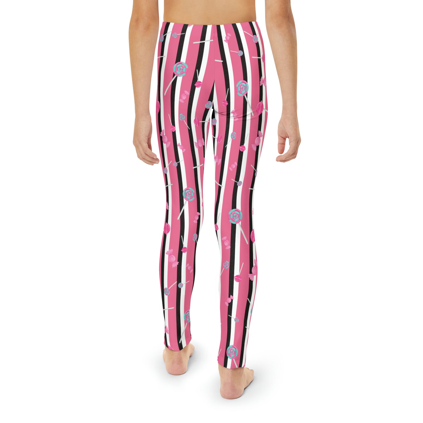 Phallacy Striped Designer Girls Leggings