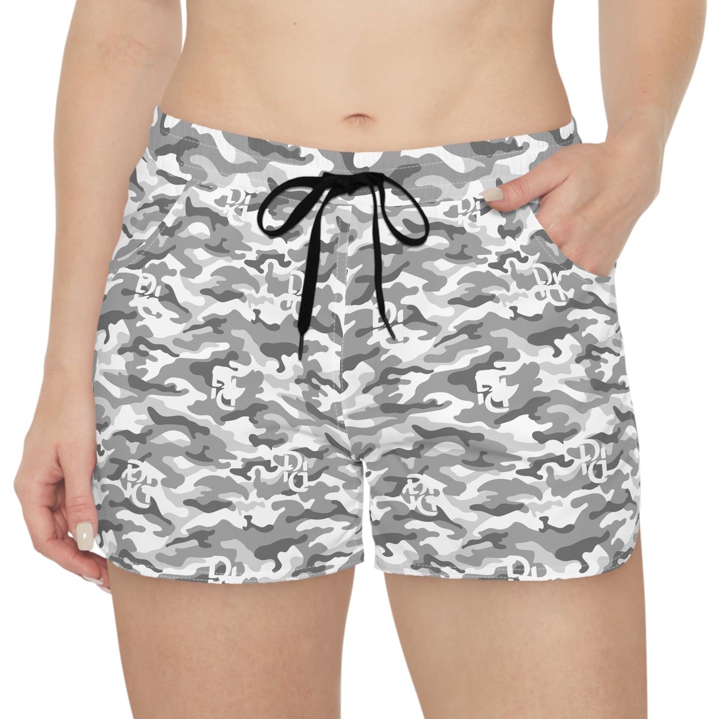 Phallacy Camo Designer Women's Casual Shorts