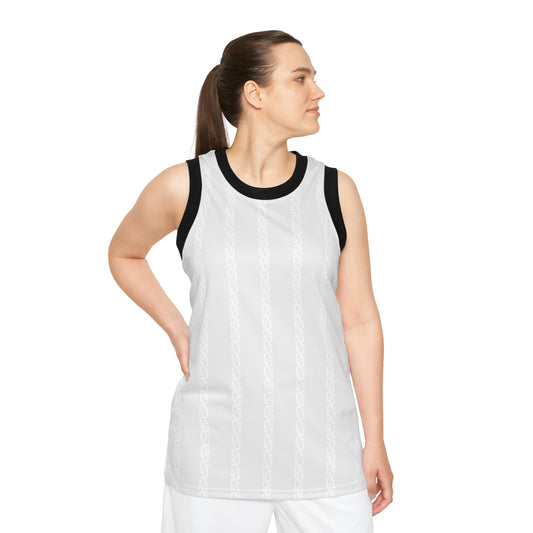 Phallacy Striped Designer Unisex Basketball Jersey