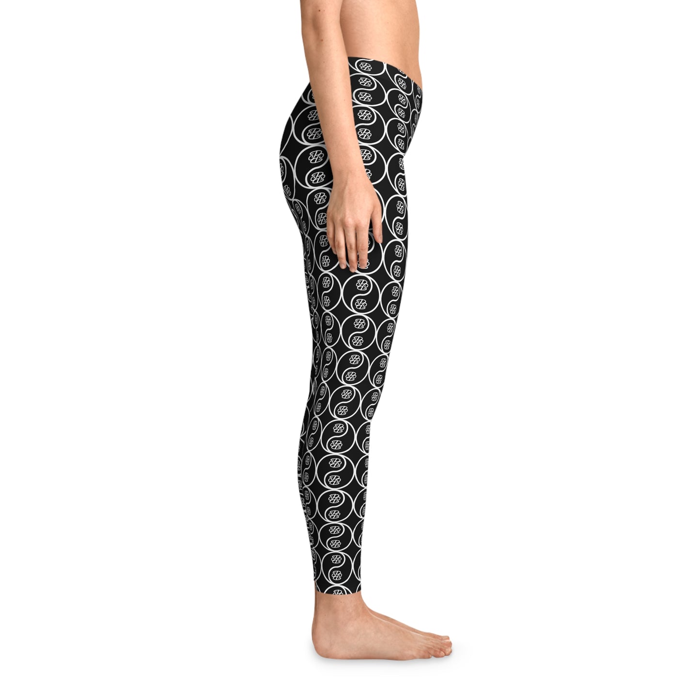 Phallacy Yin-Yang Designer Stretchy Leggings