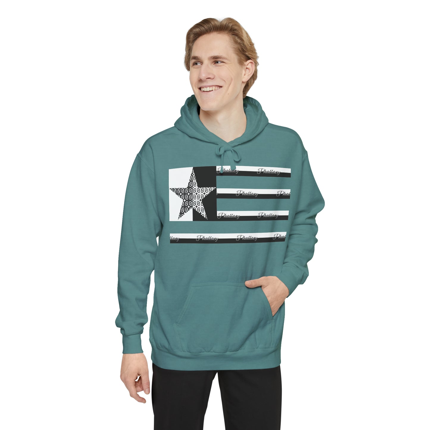 Phallacy Flag Unisex Garment-Dyed Hoodie