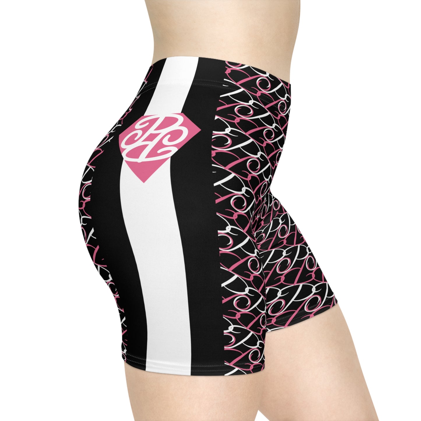 Phallacy Diamond Designer Women's Biker Shorts