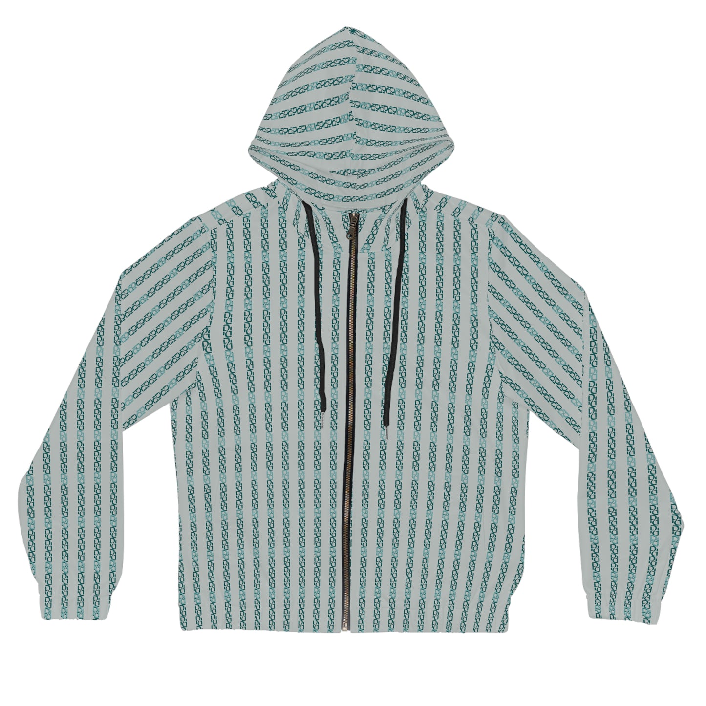 Phallacy Striped Designer Women’s Full-Zip Hoodie