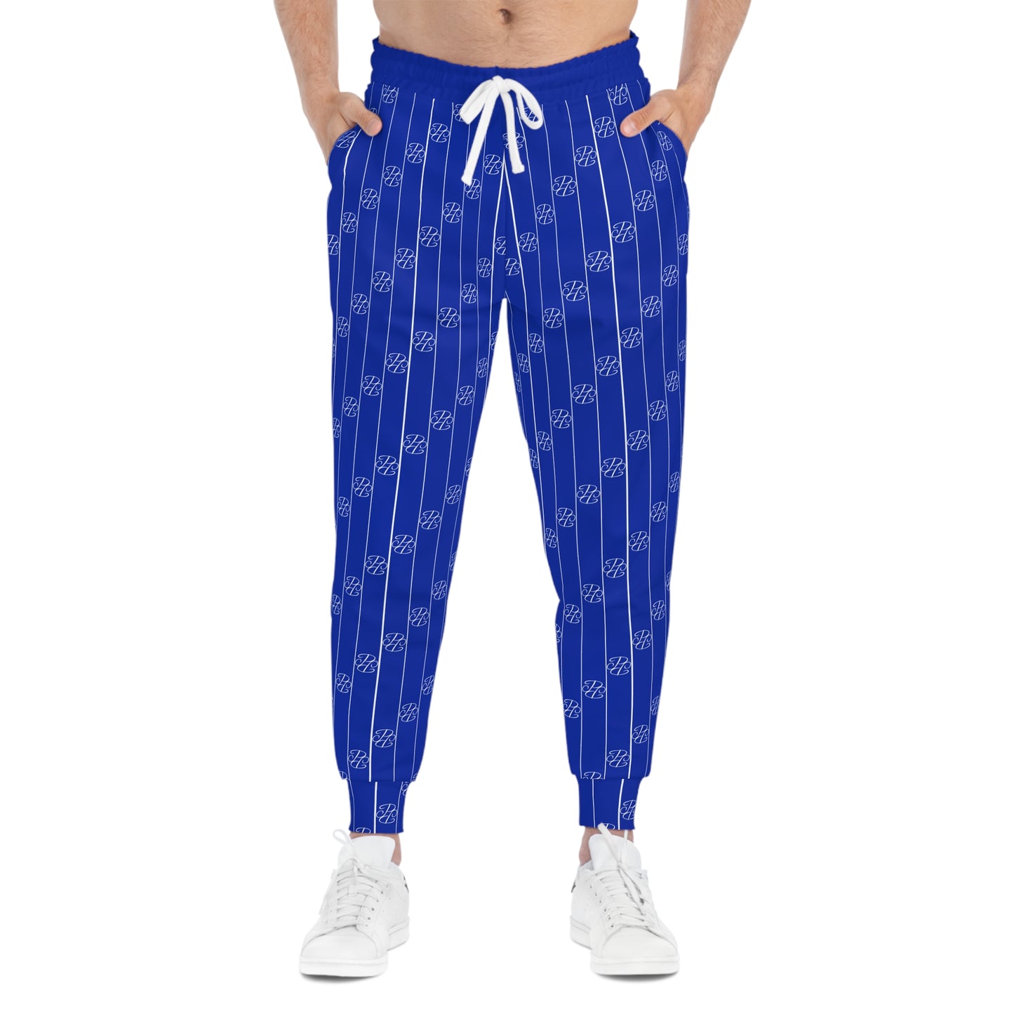 Phallacy Striped Designer Unisex Athletic Joggers