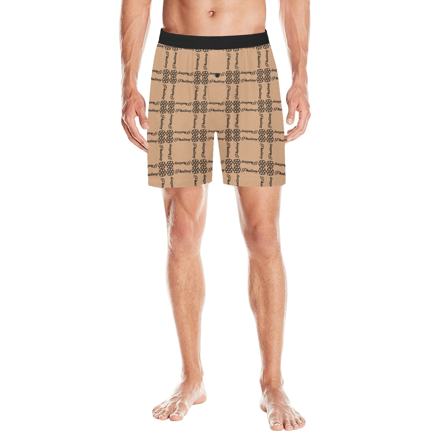 Phallacy Balance Designer Men's Fleece Pajama Shorts