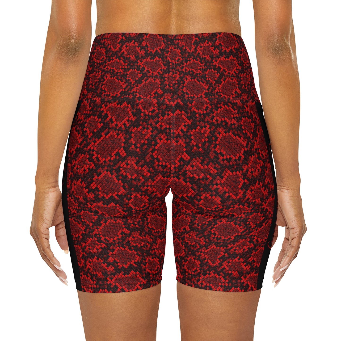 Phallacy Designer High Waisted Yoga Shorts