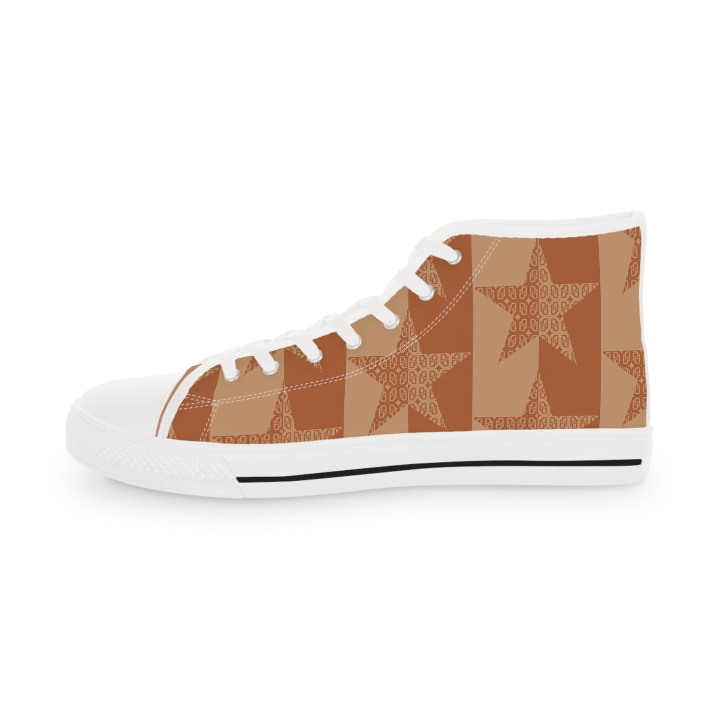 Phallacy Star Designer Men's High Top Sneakers