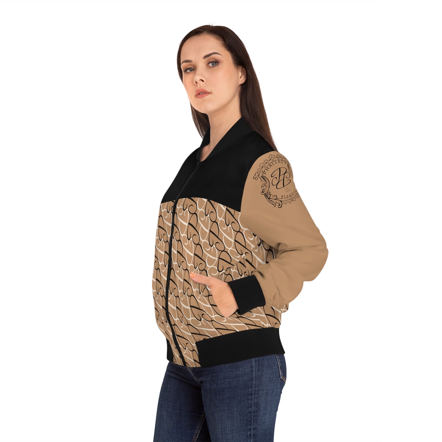 Phallacy Players Designer Women's Bomber Jacket