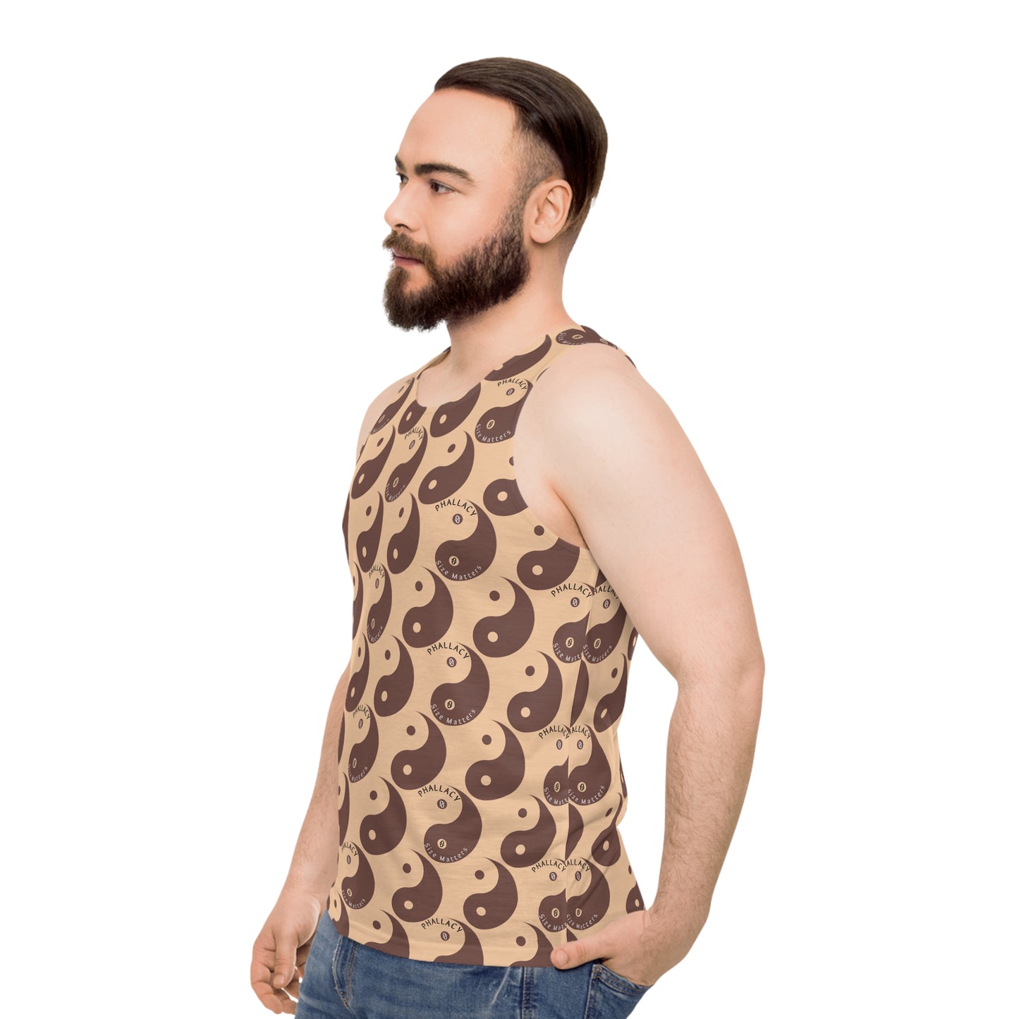 Phallacy Yin-Yang Designer Unisex Tank Top