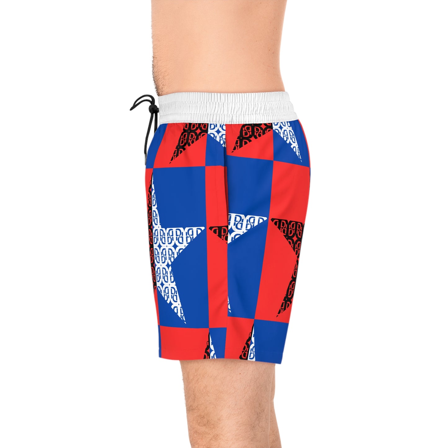 Phallacy Star Designer Mid-Length Swim Shorts