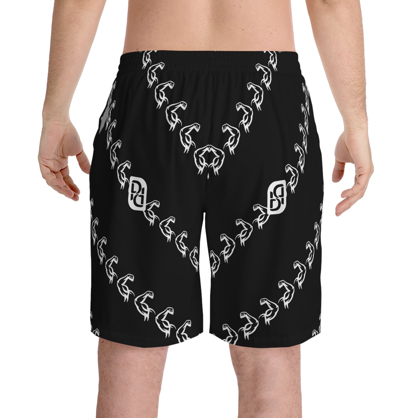 Phallacy Muscles Designer Elastic Gym Shorts