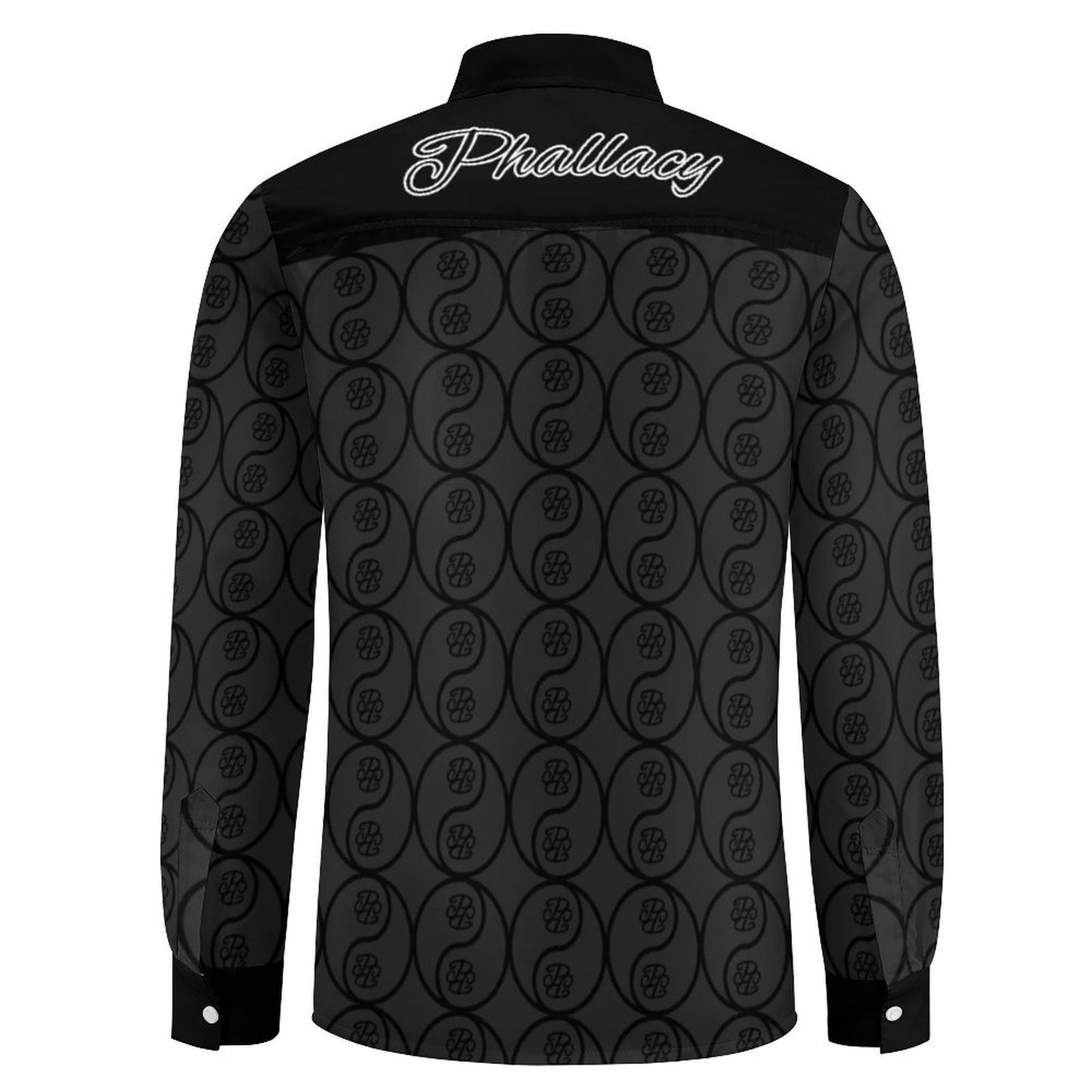 Phallacy Yin-Yang Designer Long Sleeve Button Up