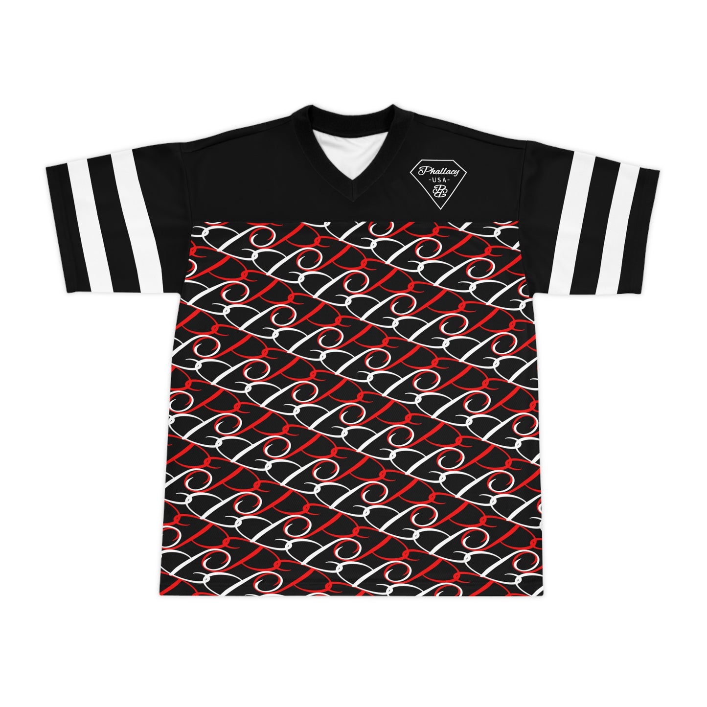 Phallacy Diamond Designer Unisex Football Jersey