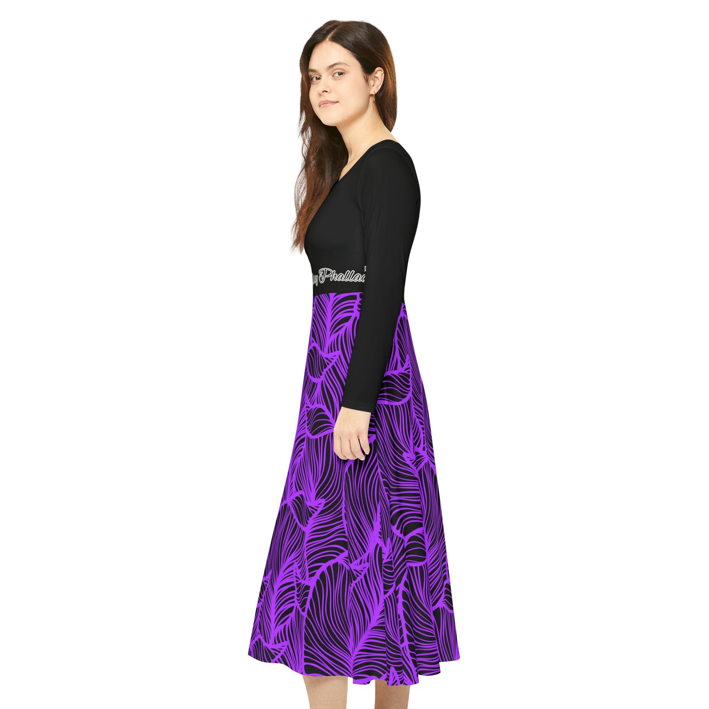 Phallacy Designer Long Sleeve Dance Dress