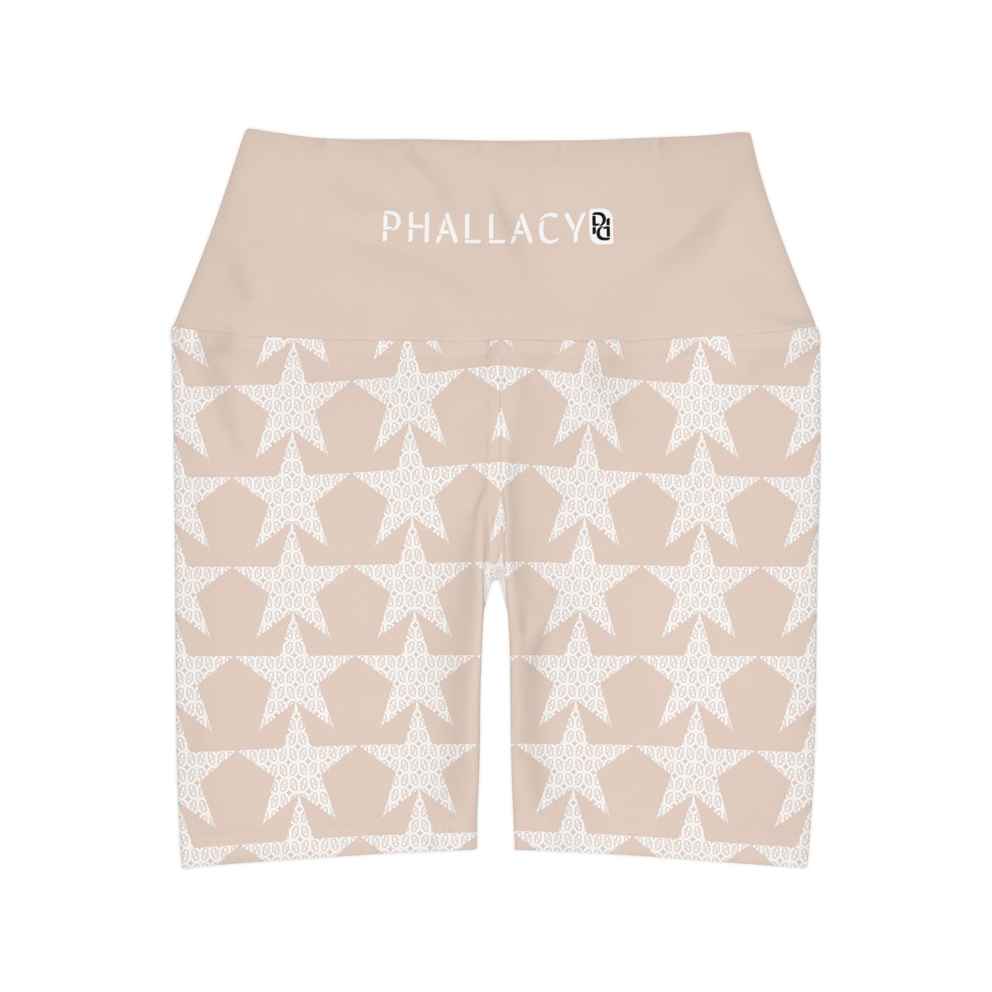 Phallacy Star Designer High Waisted Yoga Shorts