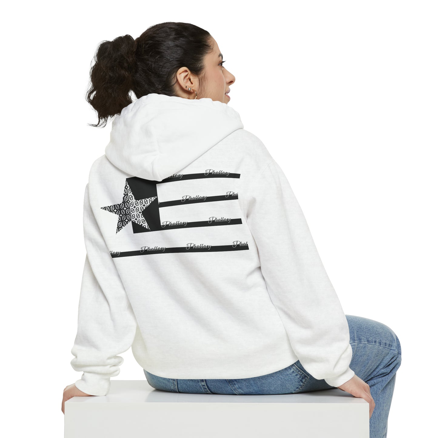 Phallacy Flag Unisex Garment-Dyed Hoodie