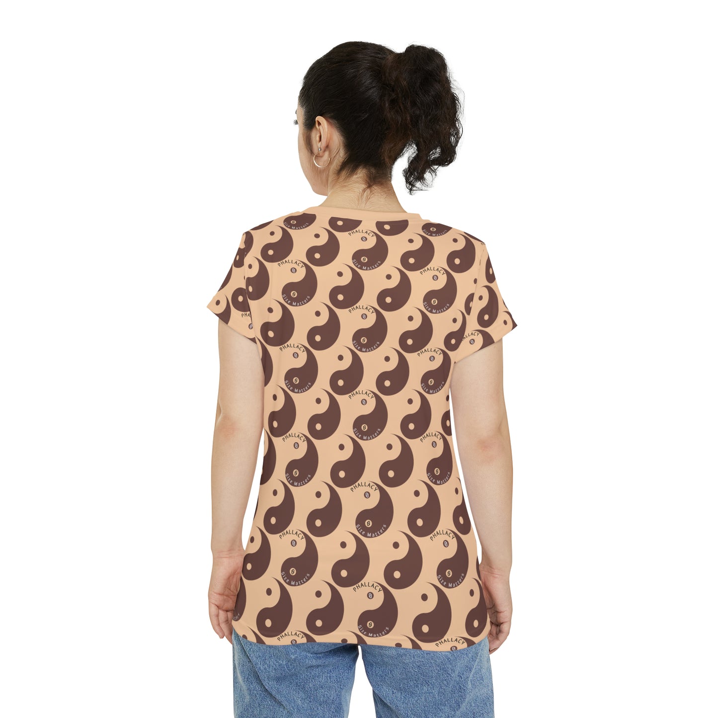 Phallacy Yin-Yang Designer Women's Short Sleeve Tee