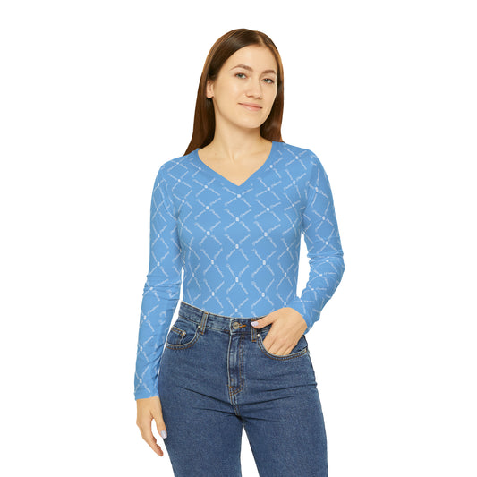 Phallacy XOS Designer Women's Long Sleeve V-neck