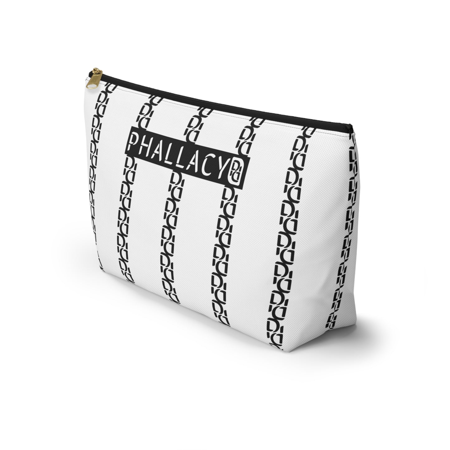 Phallacy Striped Designer Accessory Pouch w T-bottom