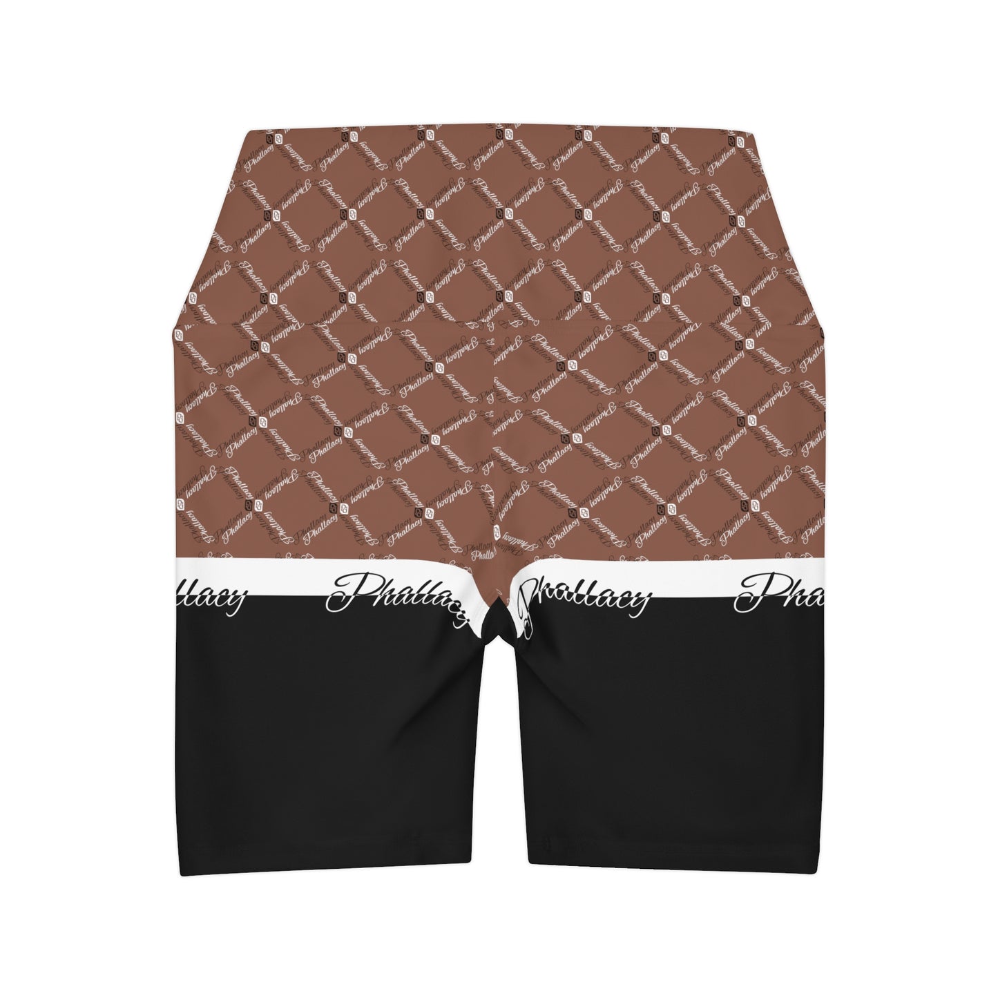 Phallacy XOS Designer Color Block High Waisted Yoga Shorts