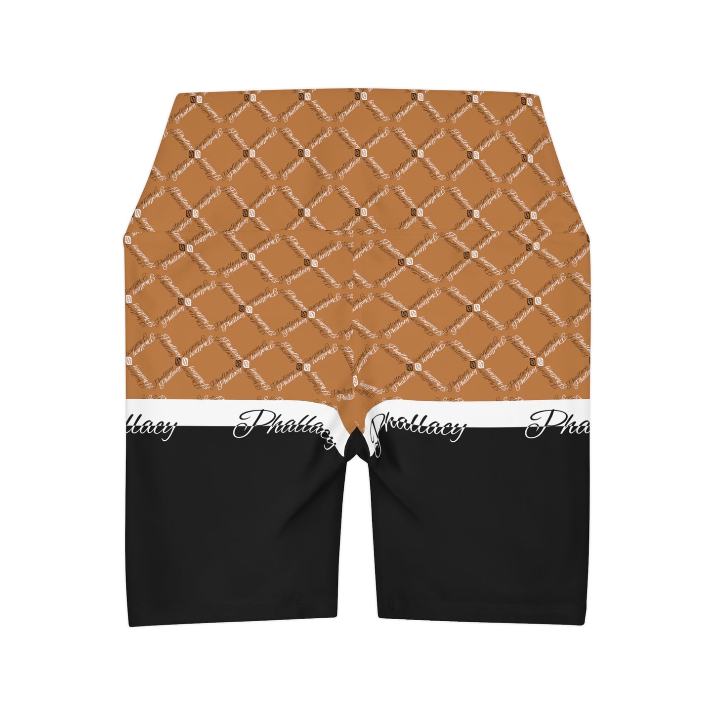 Phallacy XOS Designer Color Block High Waisted Yoga Shorts