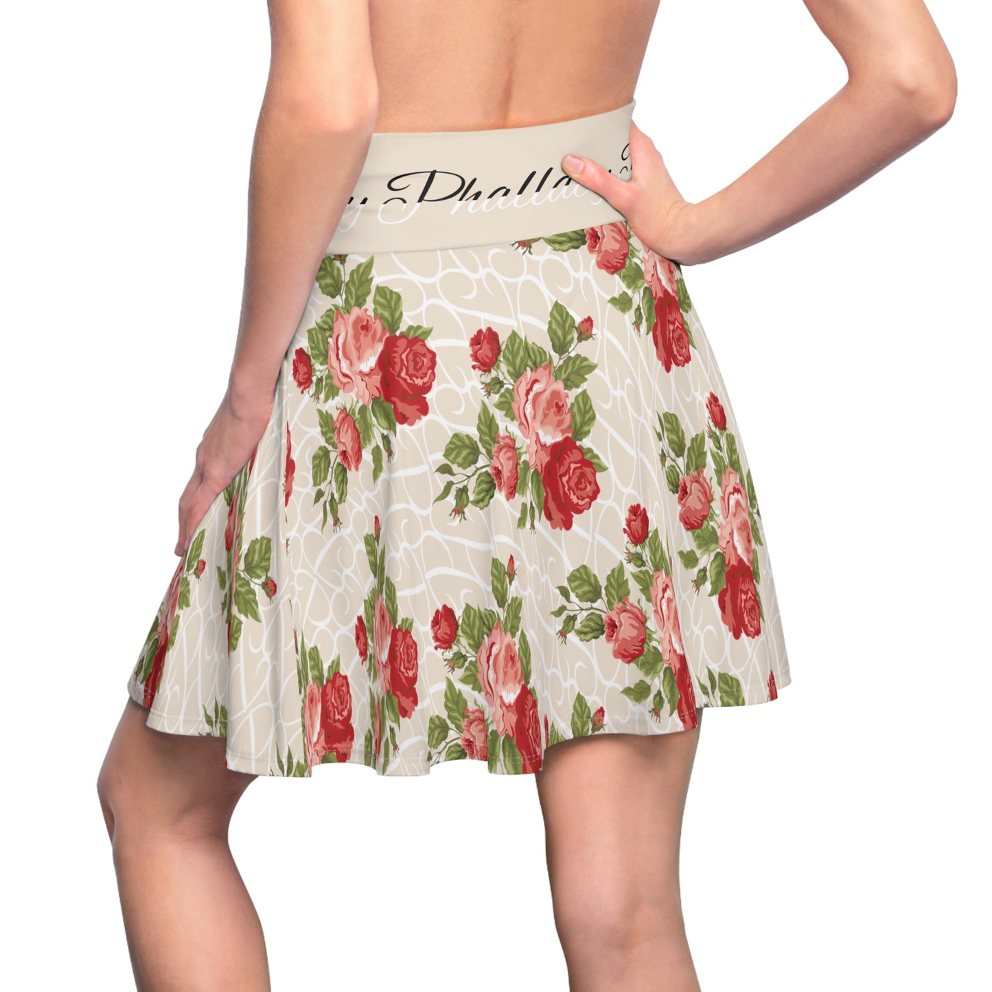 Phallacy Designer Floral Women's Skater Skirt