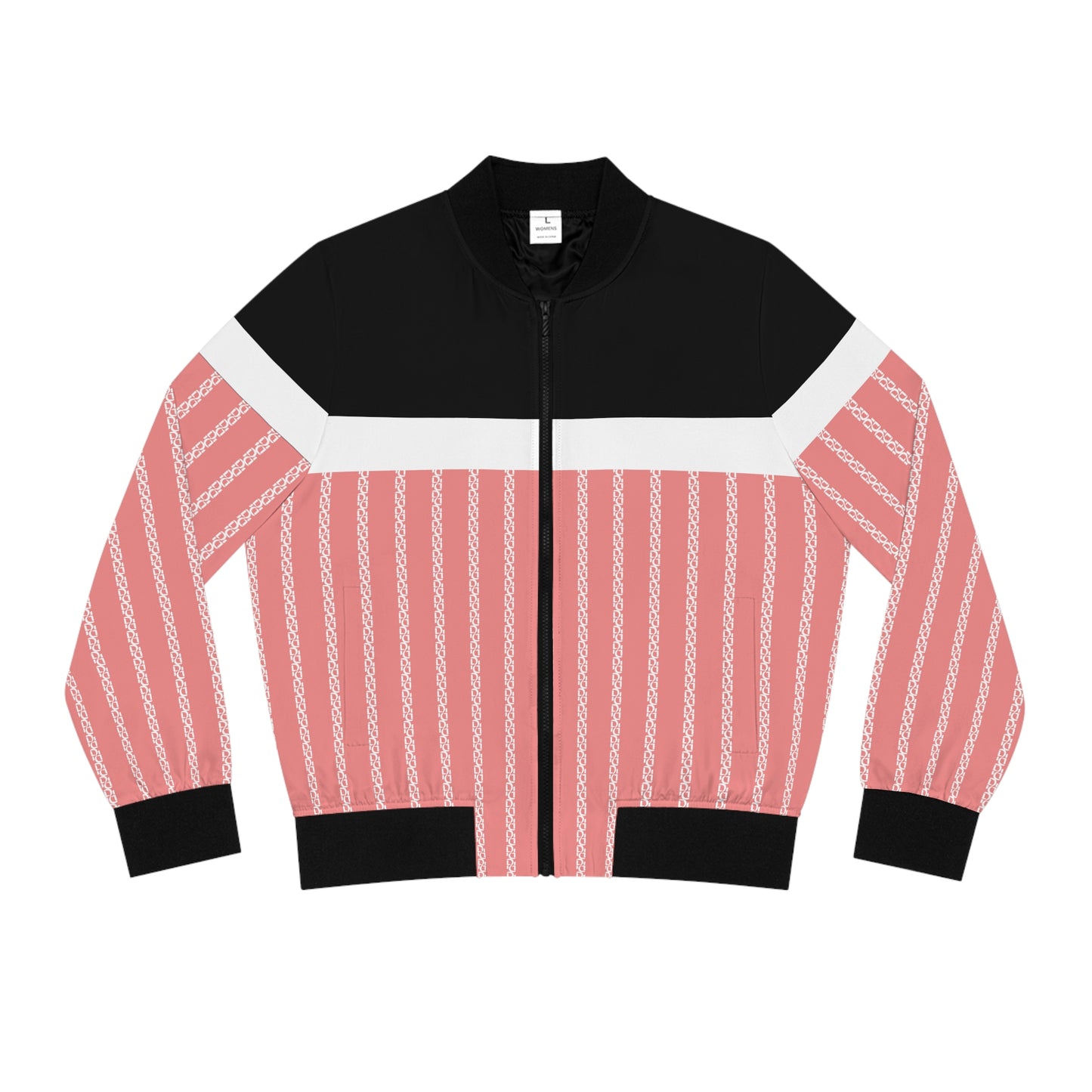 Phallacy Striped Designer Women's Bomber Jacket