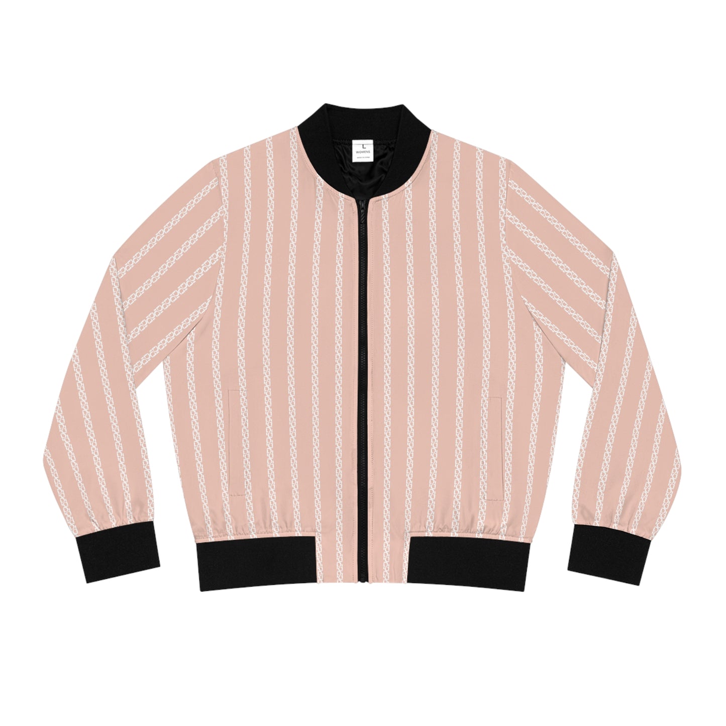 Phallacy Striped Designer Women's Bomber Jacket