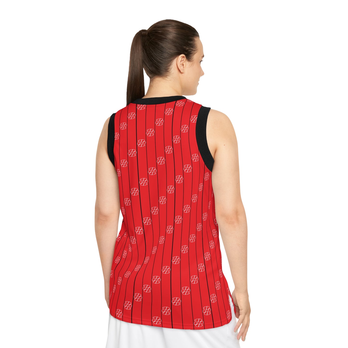 Phallacy Striped Designer Unisex Basketball Jersey