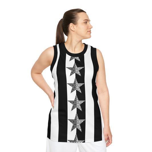 Phallacy Star Designer Unisex Basketball Jersey